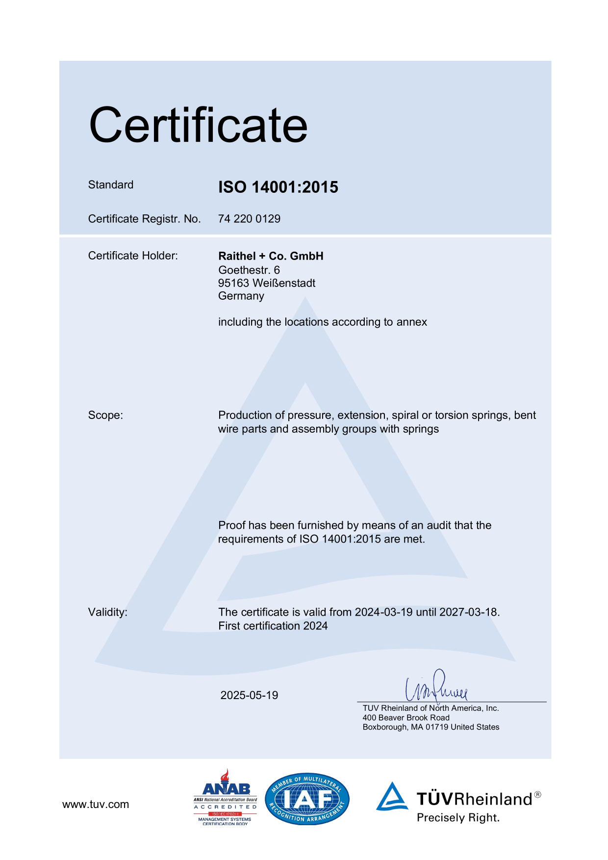 DIN EN ISO 14001